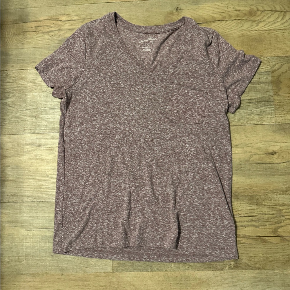 Heathered Maroon Women's Top